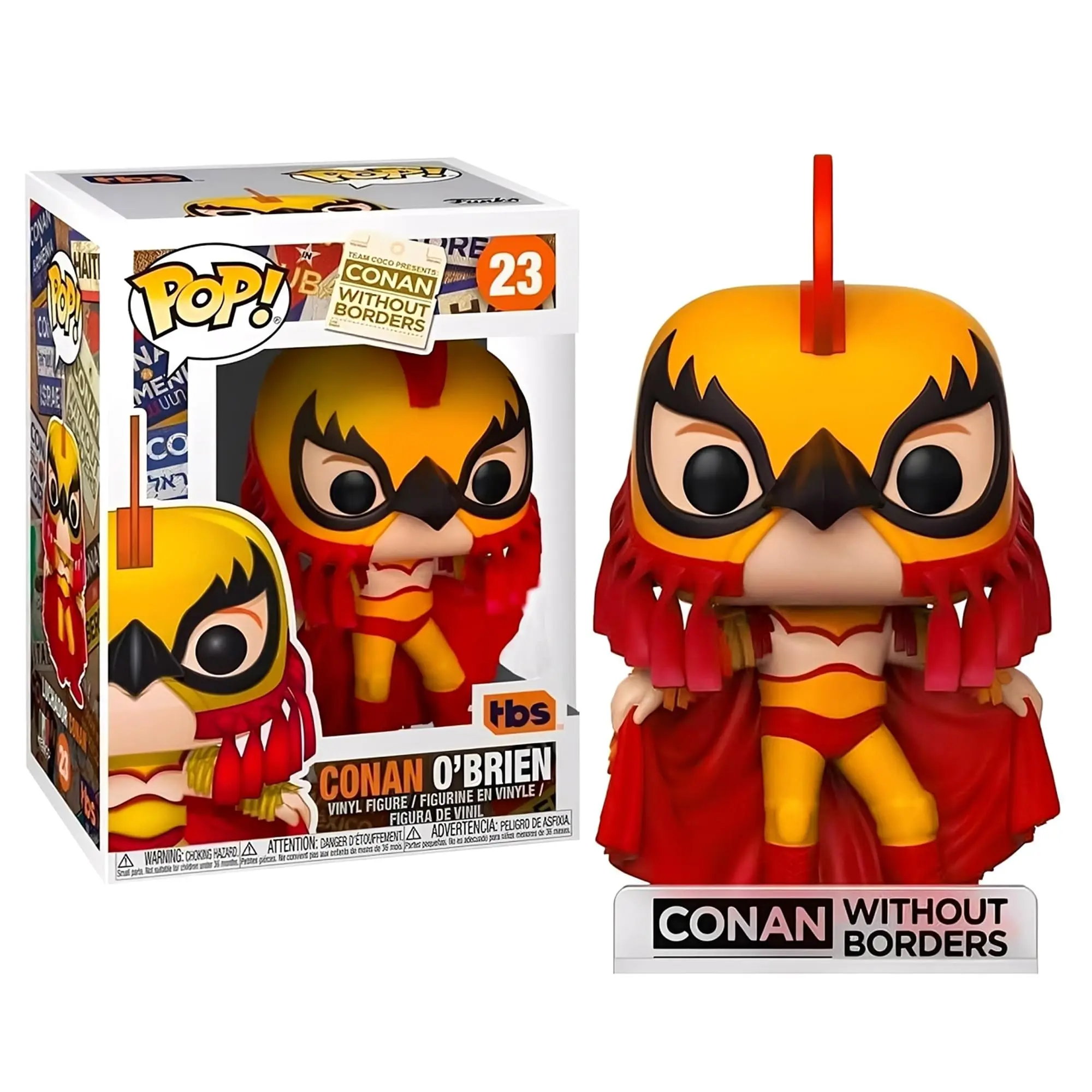 Conan O'Brien Luchador Funko POP Vinyl Figure - Unisex TV & Movies Television Shows Collectible Figurine for Collectors, Toys & Hobbies Classic & Novelty Action Figure Decor