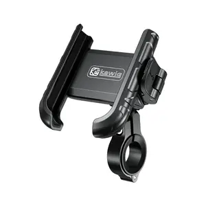 Kaiweige Motorcycle Riding Bracket Outdoor Navigation Bicycle Electric Vehicle Non-Camera-blocking Phone Holder Smartphone Mount Cellphone Stand