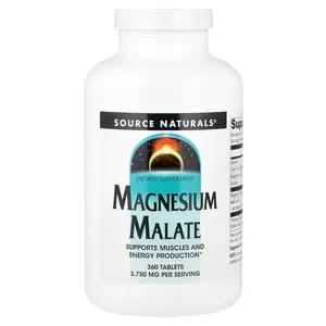 Source Naturals Magnesium Malate, 360 Tablets (1,250 mg per Tablet)