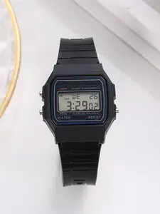 Retro LED Digital Watch for Men: Military-Style Sport Silicone Strap, Electronic Watch for Daily Fashion, Trendy Multifunctional Watch