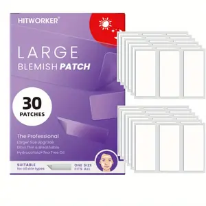 30 Sheets Transparent Acne Patches, Waterproof Breathable Coverage, Gentle Non-Irritating Facial Care, Skin-Friendly Treatment