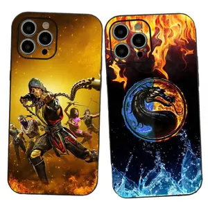S-Scorpion Mortal K-Kombat Phone Cases For iPhone 17 Promax Pro Air 16 Plus 15 14 13 12 11 TPU Soft Skin-friendly Black Shockproof Protective Cover