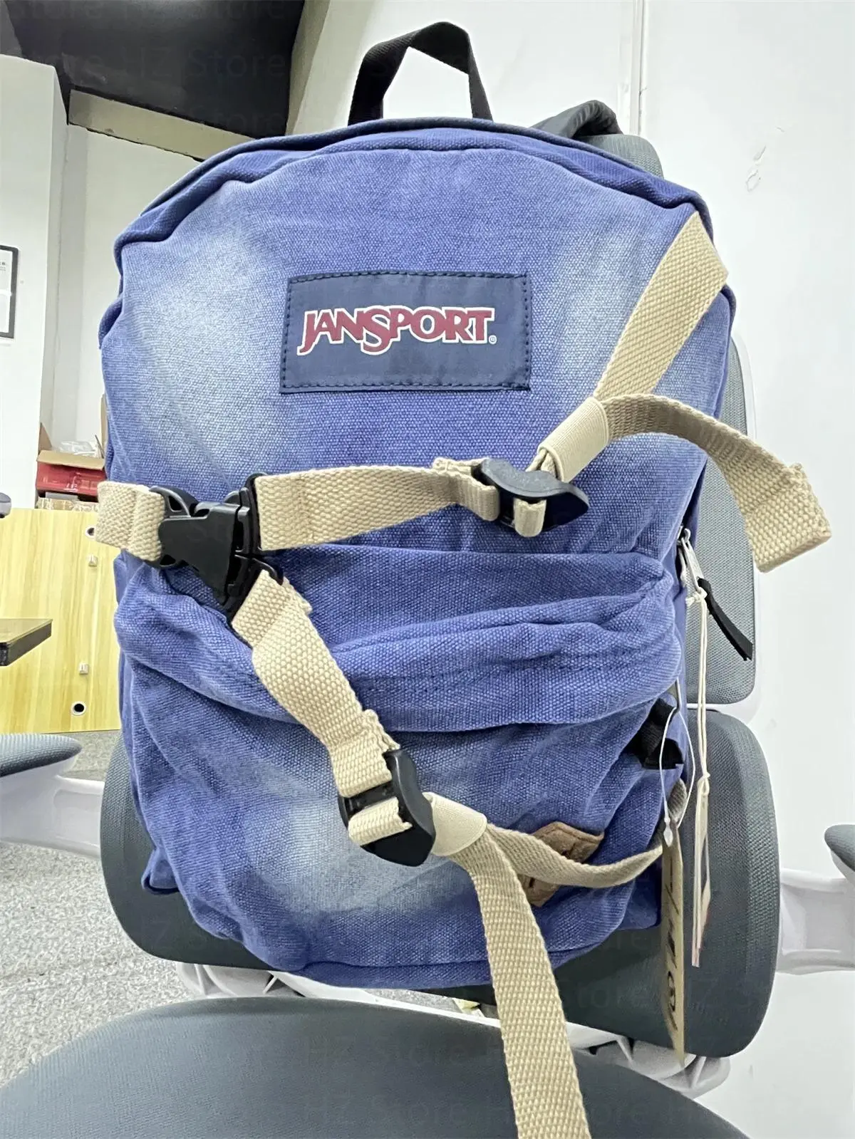 Peter Parker Denim Backpack, The Amazing Spider-Man Andrew Garfield Replica Backpack, Vintage Navy Blue Casual Daypack Student School Laptop Backpack, Accessories Not Included