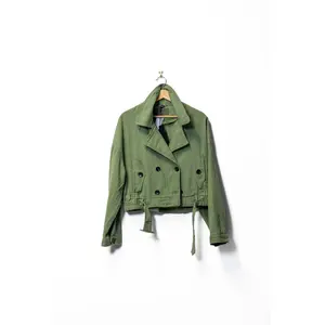 Cropped Military Green Jacket