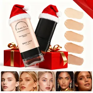 Spring Refresh 5-color Dual -Ended Foundation Concealer StickDual-ended with Built-in Brush, Moisturizing &Lightweight -Hydrating Serum Boosted Concealer Stick Makeup double-ended eraser foundation stick Coverage maquillaje concealer