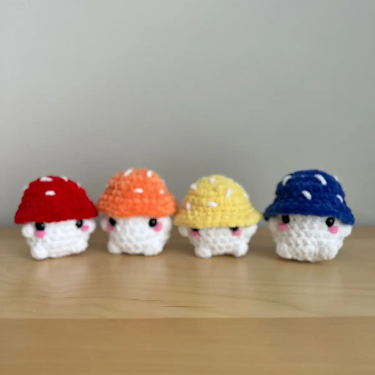 Chonky mushroom crochet handmade amigurumi cute plushie