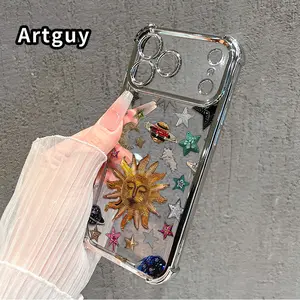 Celestial Emblem Array Pattern Phone Case Suitable for iPhone 17 Pro Max 16 15 Plus Air 14 13 12 11 E Four Corner Air Cushion Anti Drop Transparent Full Coverage Cover
