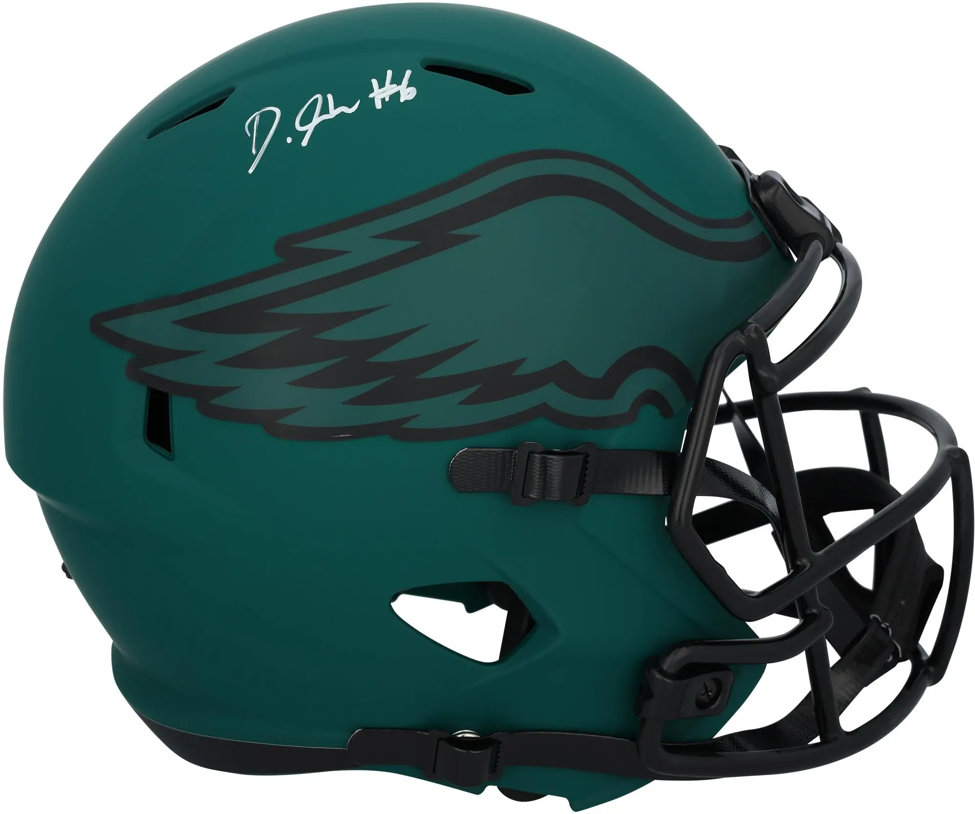 DeVonta Smith Philadelphia Eagles Autographed Riddell Rave Speed Replica Helmet - Fanatics Authentic Certified