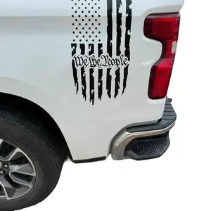 We the people flag decal 11x20