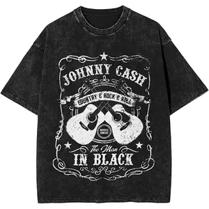 Vintage Johnny Cash Rock n Roll T-Shirt, Gift For Music Fans, Festival Outfit, Country Legend, Grunge Western T-Shirt, Retro Aesthetic Lover, Timeless