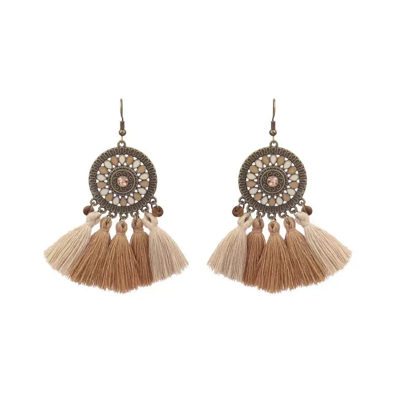 H3859 light coffee tassel