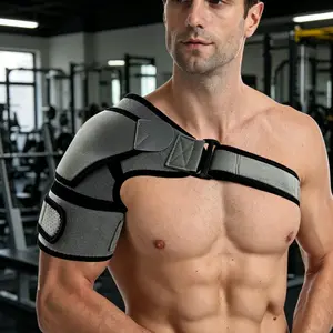 Adjustable shoulder support brace, suitable for rotator cuff injury, dislocation, sprain and pain relief, single shoulder compression shoulder guard for sports protection, unisex for men and women.