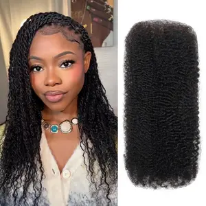 Afro Kinkys Bulk Human Hair(22 Inch), Braiding Hair for Dreadlocks, Loc Repair, Twists, Dreadlock Extensions, 35g Per Pack Black