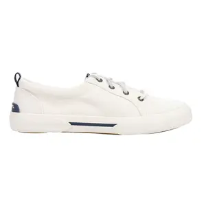 Sperry Womens Pier Wave Seacycled Baja Lace Up Sneakers Shoes Casual - White