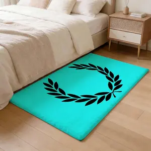 F-Fred Perry brand Floor Mat Thickened Soft Flannel Rug – Non-Slip, Absorbent & Wear-Resistant Indoor Mat for Entryway, Living Room & Daily Home Use