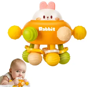Rabbit Montessori Sensory Toys for 0-6 6-12 Months, Baby Teether Teething Toys for Babies 0 3 6 9 12 18 Months, Newborn Infant Learning Developmental Toys Gifts for 1 2 Year Old Boys Girls