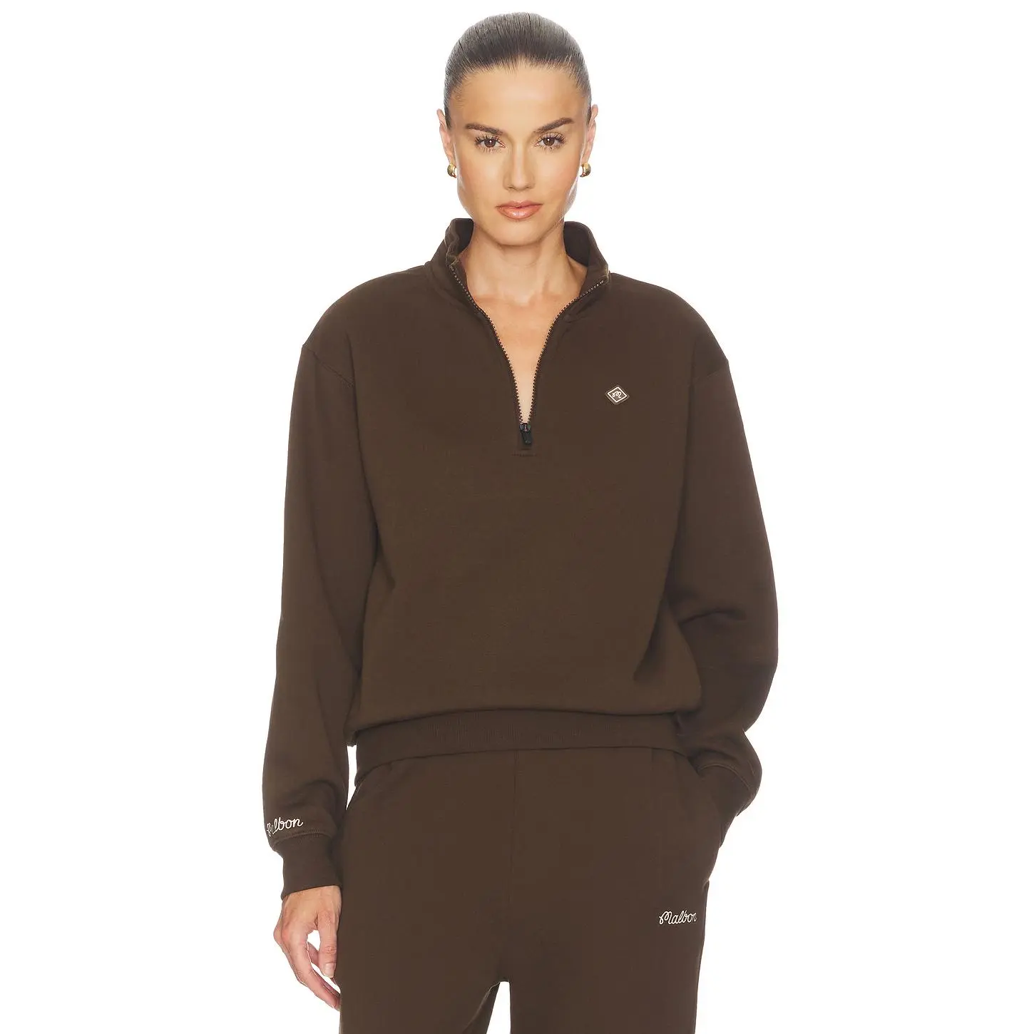 Malbon Delilah Diamond Sweatshirt in Brown