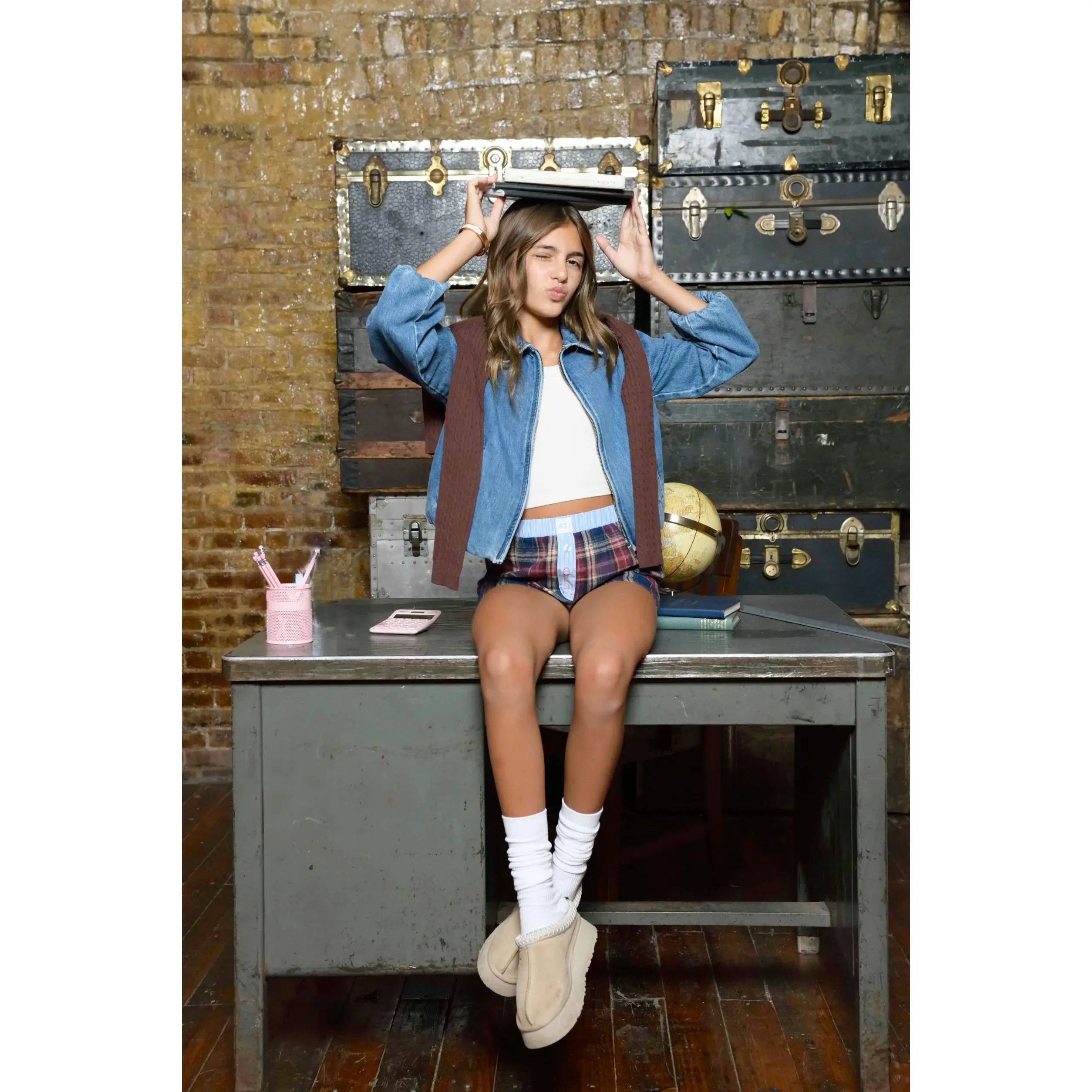 TWEEN DUMBO DENIM BUBBLE JACKET