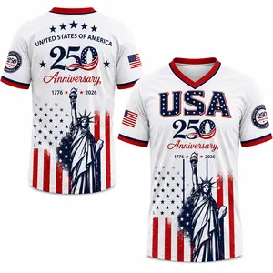 USA 250th Anniversary jersey, Patriotic Statue of Liberty Print jersey, Unisex Independence Day 4th of July Outfit, 1776–2026 Semiquincentennial Patriotic Jersey