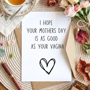 Funny Dirty Mothers Day Card, Mothers Day Gift From Husband, Card For Her, Wife Birthday Card, Anniversary Card For Wife, Wife Gift For Her