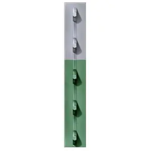 Chicago Heights Steel FRPT12500060G4N 1.25 in. x 6 ft. Green Studded T-Post- Pack Of 5