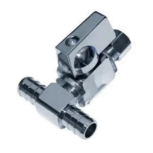212 MAIN Waterline PEX x Compression Valve - 0.5 in. PEX, 0.25 in. Compression, Brass Insert, Chrome Plated, Hot/Cold Boating Water Sports Accessory