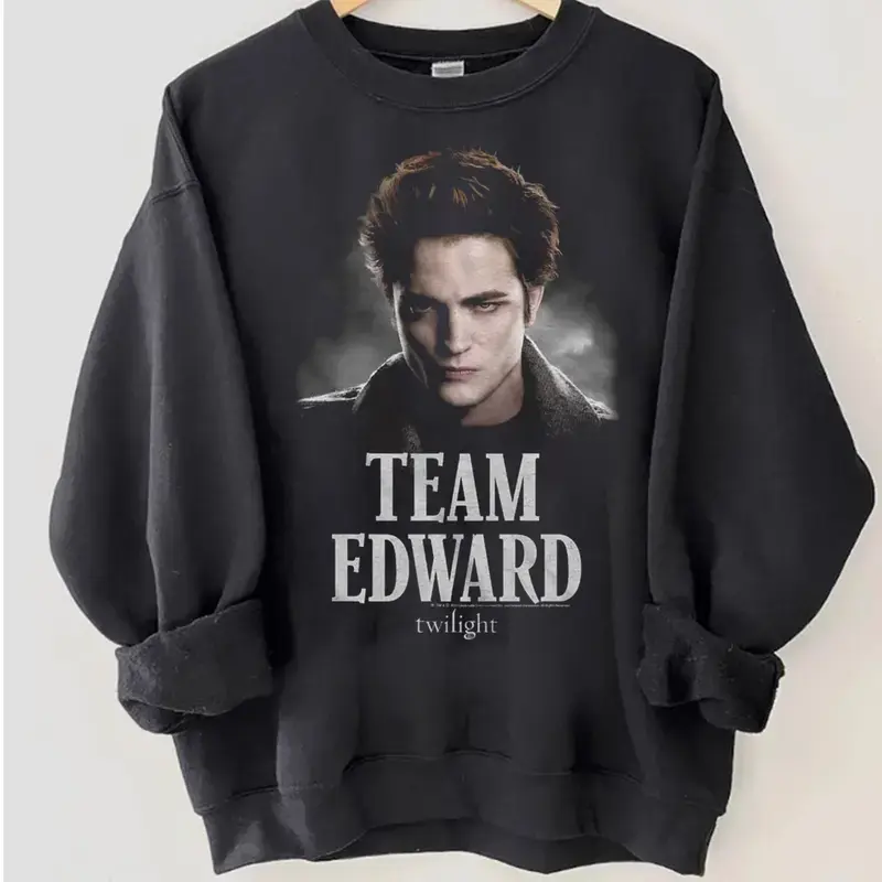 Vintage Vampire Romance Team Edward T-Shirt, 90s Twilight Movie Inspired Sweatshirt, Bella And Jacob Love Triangle Graphic Tee, Cloudy Vampire Saga Shirt, Gift for Men Women