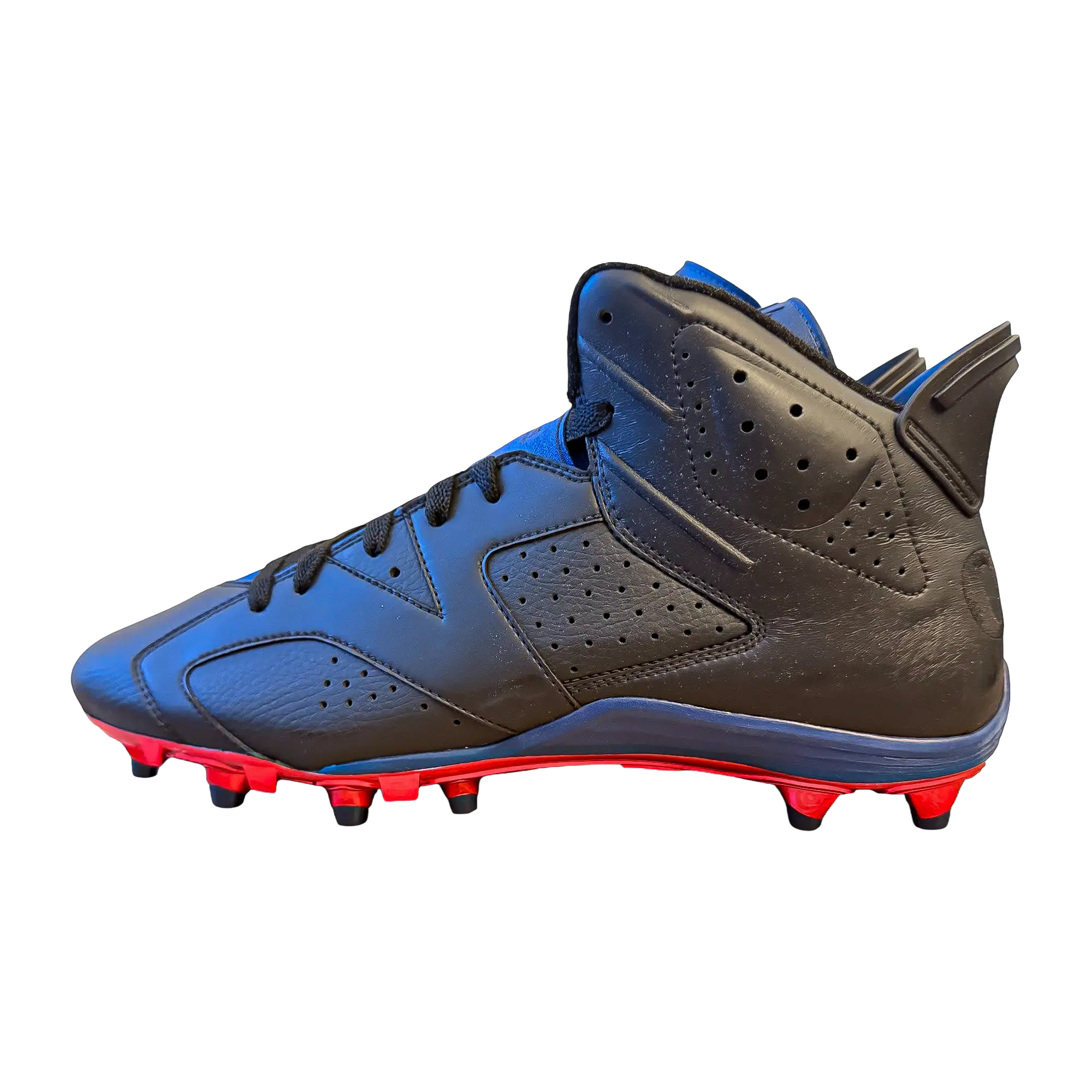 Jordan 6 Molded Cleats "Black / Blue-Red" SU14 MNJDSP 793 M1C