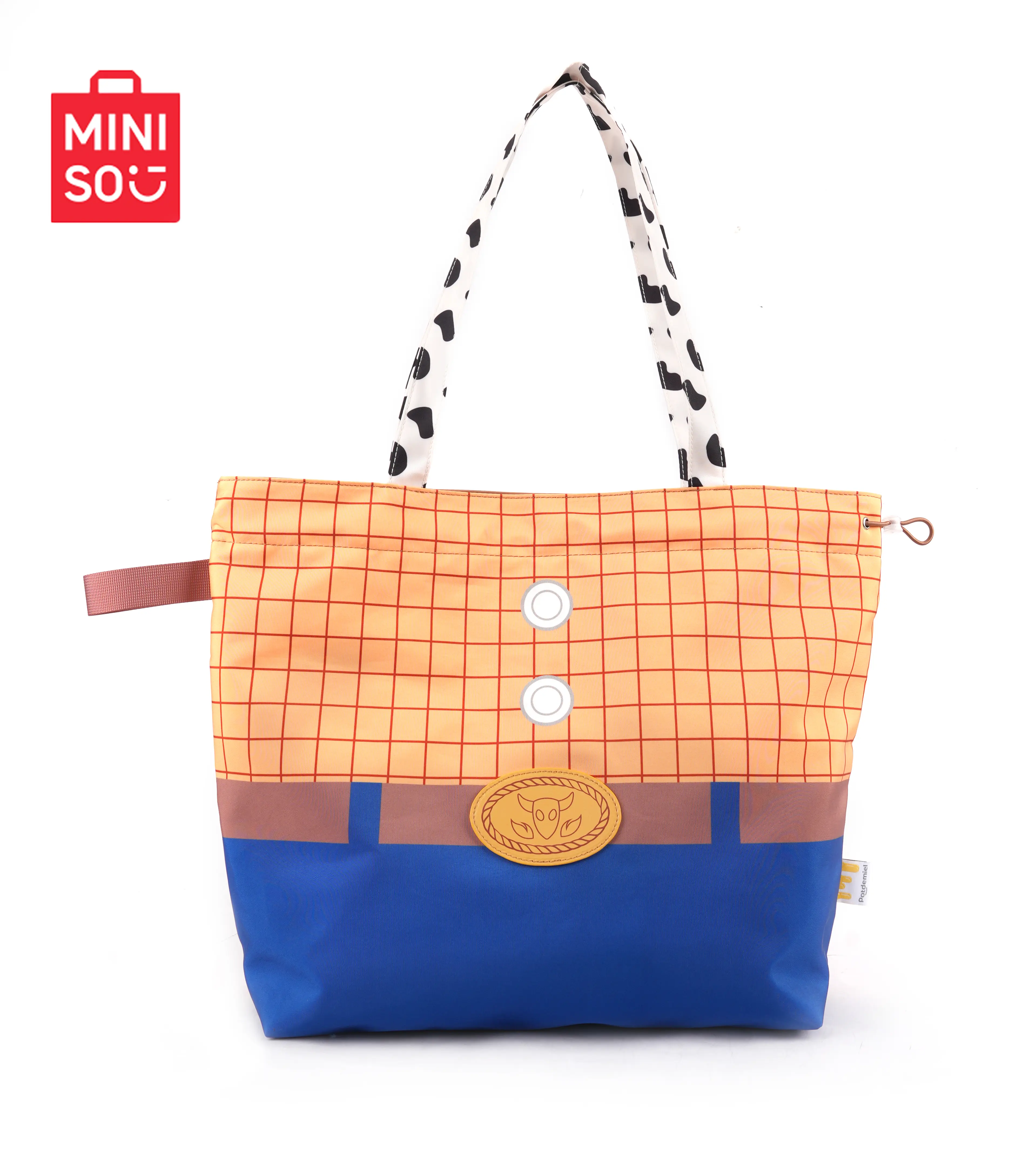 MINISO Toy Story 5 Summer Limited Woody Shoulder Bag. Exclusive Summer Limited Woody Design, Lightweight Soft Fabric, Casual All-Match Style Perfect For Summer Street Strolls, Shopping And Short Trips