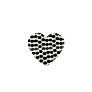 Solar Eclipse Hand-Painted Polka Dot Heart Claw Hair Clip
