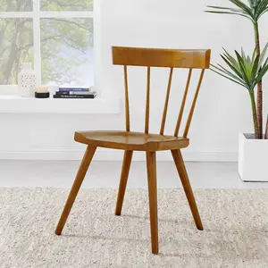 Modway Sutter Wood Dining Side Chair in Walnut