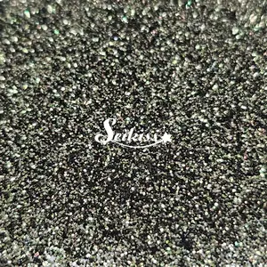 Black Gold Metallic Fine Glitter - Black Glitter
