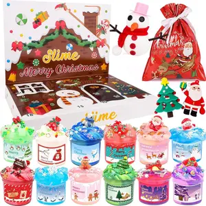 Christmas Advent Calendar 2025-24 Days of Slime Kit, Countdown Calendars Gifts for Kids, Party Favors, Goodie Bag Stuffers, Stocking Stuffers, Putty Toys for Girls Boys Kids Teens Toddlers