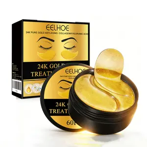 Gold Gel Collagen Eye Masks Patch Anti-Aging Hydrating Wrinkle Care Depuffs Under-Eye Bag Brightening Care Gentle Formula Daily Skin Care Products