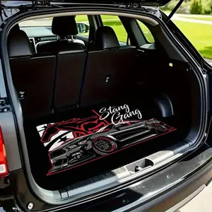 1 piece cool graffiti style design, car trunk pad - suitable for most vehicles, durable and easy to clean, enhance interior space, car trunk pad, high quality materials