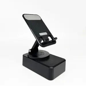 5 in 1 Wireless Bluetooth-compatible Portable Cell Phone Holder Speaker, 360° Rotation Phone Speaker Stand & Charger, Suitable for Kitchen Travel Party Outdoors Gym, Phone Accessories, Men's Gift Ideas iphone android cellphone