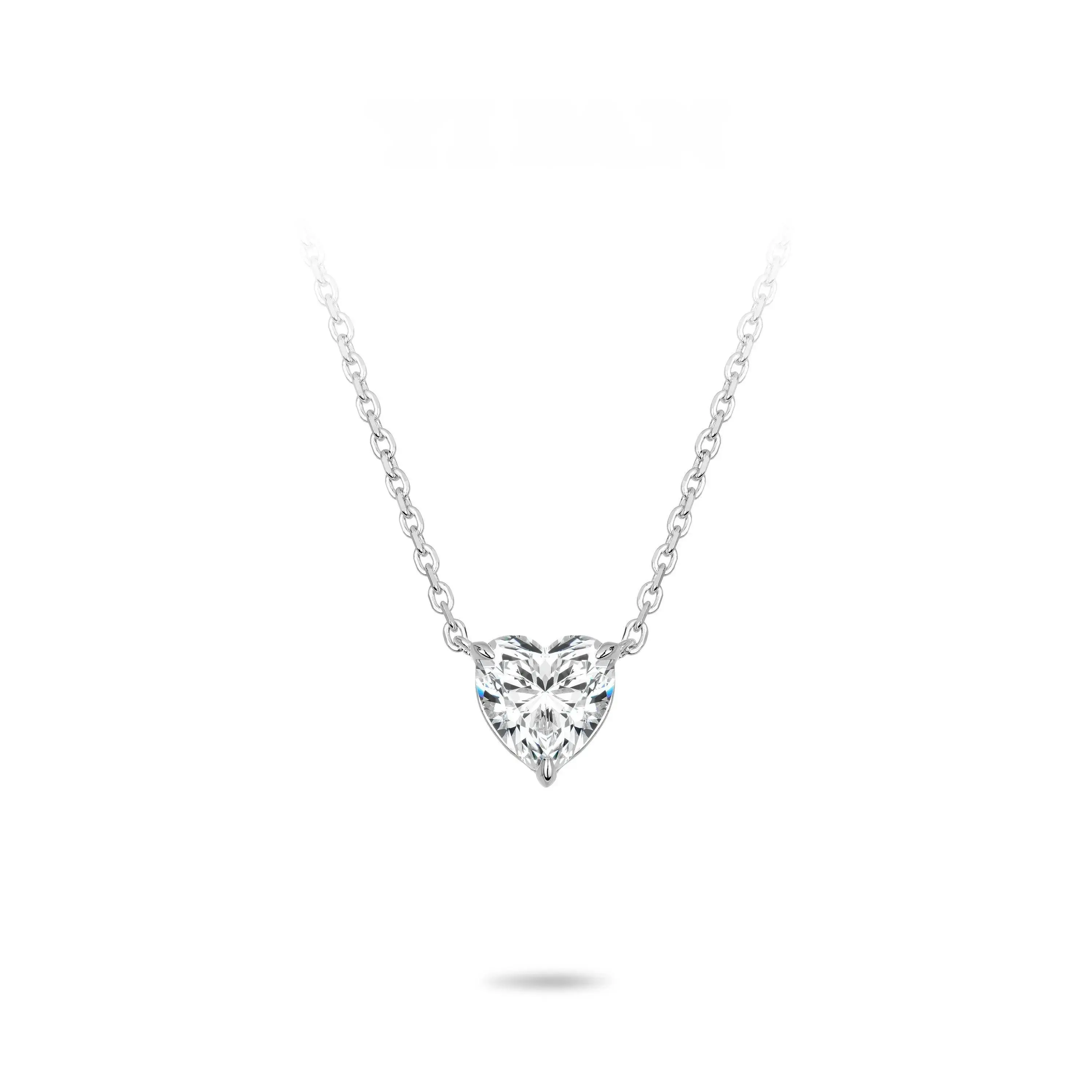 SANEFI 3 Carat Heart Pendant – Sparkling Jewelry Gift for Her