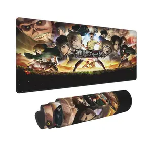Attack on Titan Anime Mouse Pad 11.8×31.5 in – Durable Non-Slip Desk Mat, Heroic Shingeki Style for Gamers & Collectors Setup
