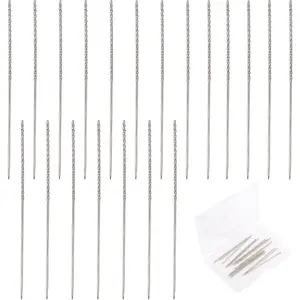 20pcs Snag Needle Repair Tool, 2.4 inch/6.1cm Sweater Snag Nab Needlepoint Repair Accessories for Knitted Fabric Clothing and Woven Garments (0.8mm/0.03 Inch Thickness)