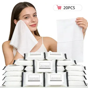 Extra Thick&Large Compressed Towel Tablets – Disposable Face Towels & Washcloths for Travel, Camping & Outdoor Use,20 Packs