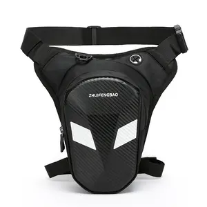 Caojie Cycling Leg Bag Motorcycle Gear Men's Waterproof Reflective Rider Bag Women's Outdoor Sports Motorcycle Travel Crossbody Waist Bag