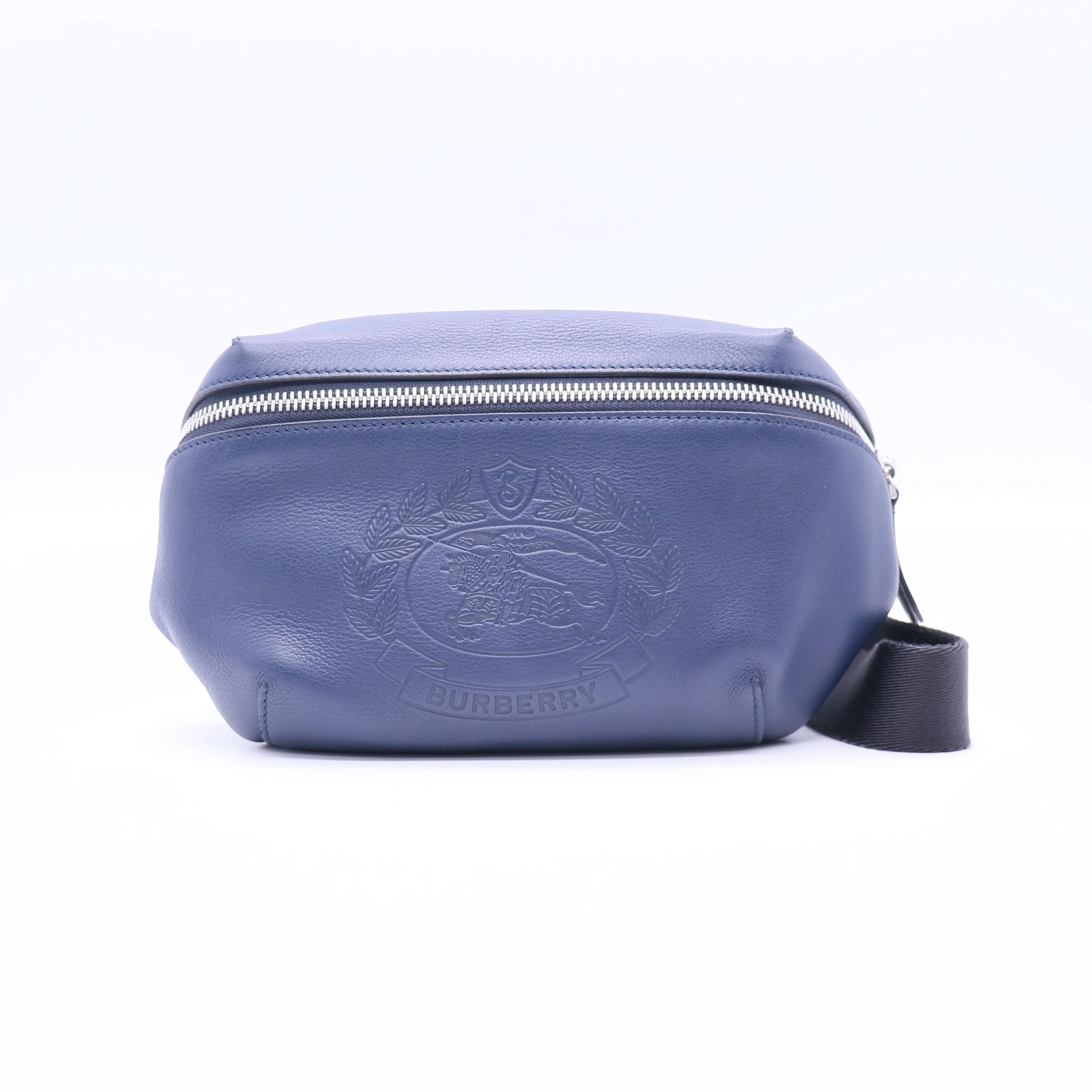 Pre-owned BURBERRY leather Crossbody Bags Medium Embossed Crest Bum Bag B21329