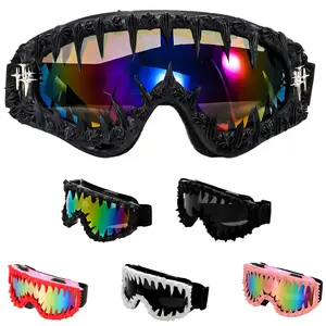 Punk Style Irregular Shaped Sunglasses, Trendy Windproof Ski Goggles, Fashion Accessories for Men & Women for Outdoor Activities, Windproof Sports Eyewear