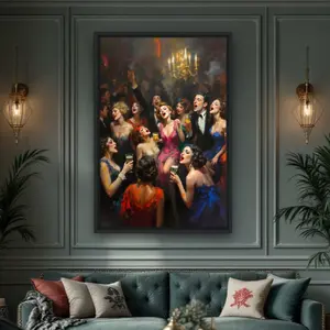 Gatsby 1920s Art Deco Speakeasy Art Print