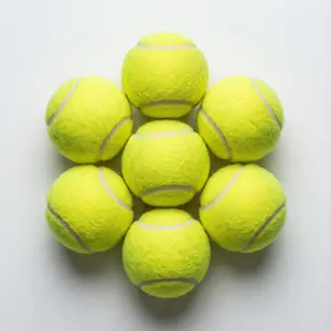 Individual Pack High-Bounce Practice Tennis Balls, Bulk for Student Athletes, Durable Sports Grade