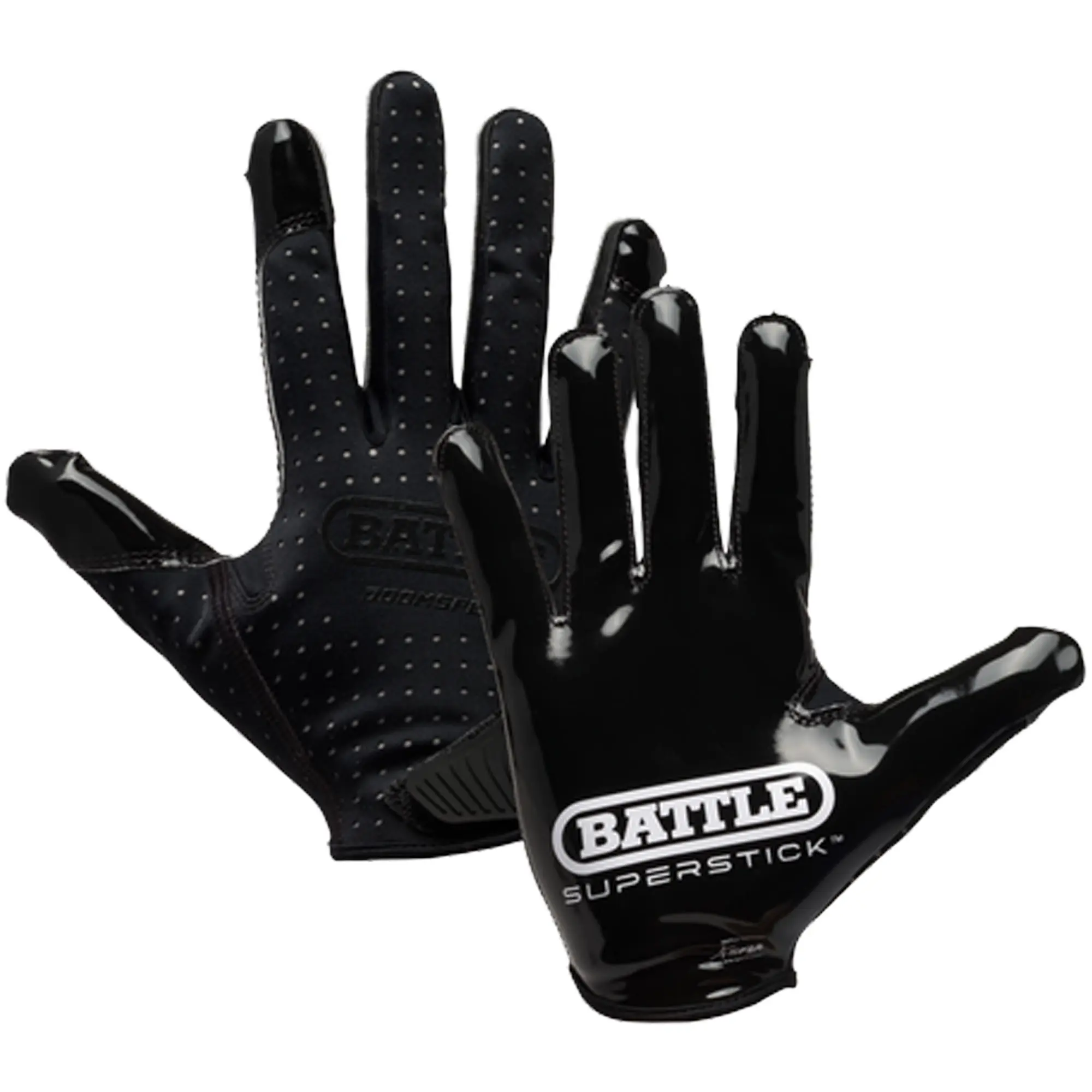 Battle Sports Youth Doom Speed Receiver Football Glove - Black
