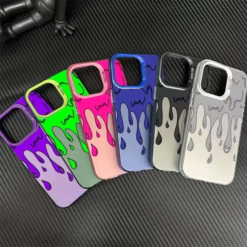Venom Trendy Liquid Flowing Pattern Smartphone Case - Lightweight, Shockproof Cellphone Casing with Colorful Street Style Design for iPhone 17 Pro,16,15,14,13,12,11,Xs Max Plus |   Mobile Phone Accessories for Protection,summerwins