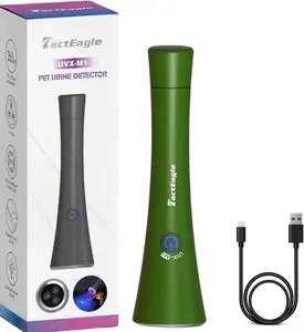 UV Flashlight Black Light 365nm Rechargeable Blacklight Pet Urine Detector for Dog/Cat Urine Stains, Bed Bug, Resin Curing, Scorpions Finder, Green