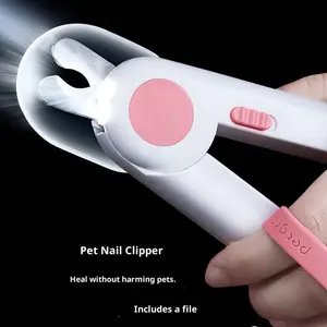 Professional LED Pet Nail Clippers – Ergonomic Trimmers for Cats, Dogs, Kittens, and Puppies – Precision Scissors for and Comfortable Claw Care