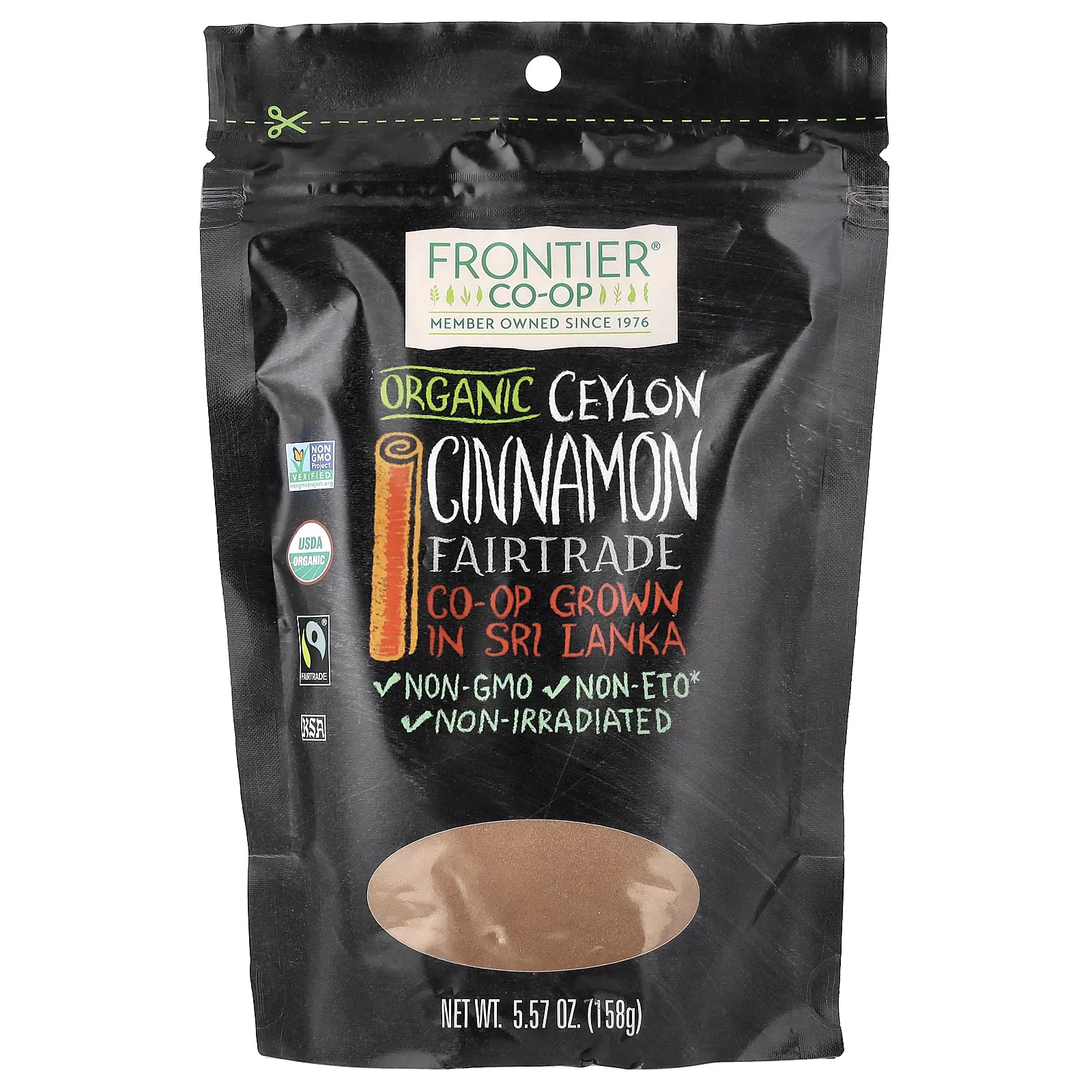 Frontier Co-op Organic Fairtrade Ceylon Cinnamon, 5.57 oz (158 g) Frontier Co-op Organic Fairtrade Ceylon Cinnamon, 5.57 oz (158 g)